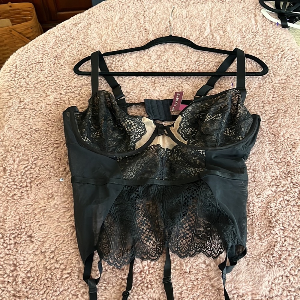 Adore Me NWT Bustier in Black 2X - Picture 4 of 4
